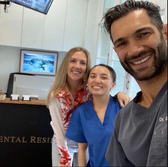 Reception room at the marrickville dentist with the marrickville dental staff