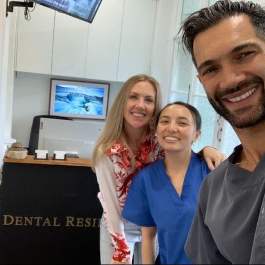 Petersham Dentists smiling at Dental Residence Reception